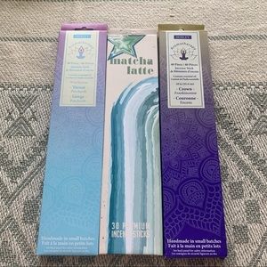 ✨Incense Bundle✨ Matcha Latte - Chakras: Throat & Crown - Patchouli,Frankincense